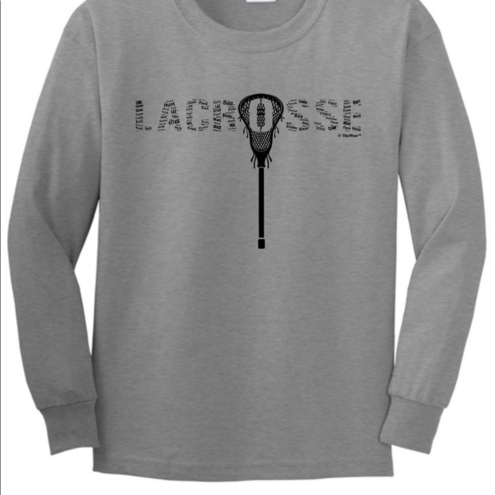 Long Sleeve Boys Lacrosse Shirt